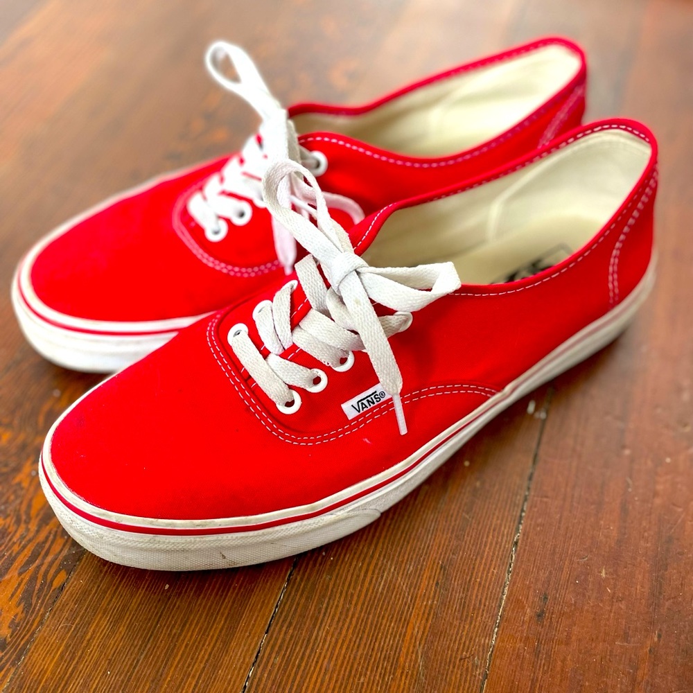 Red Vans Classic Lows - Men’s 11